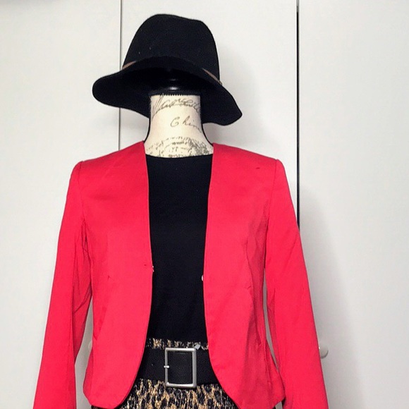 Red blazer jacket - Picture 5 of 9